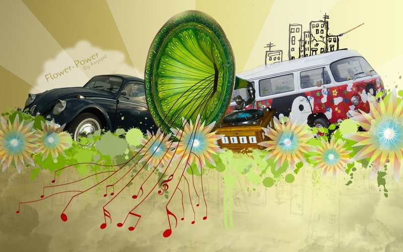720P, volkswagen, abstract, bug, digital/artwork, hd