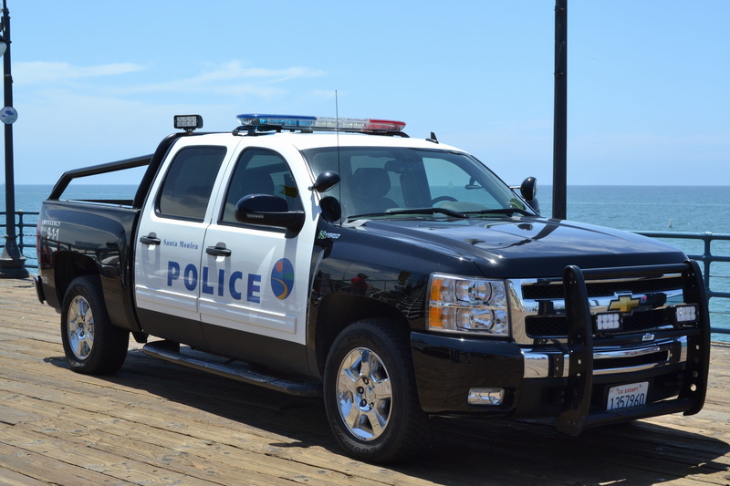 police force, auto, police car, authority, safety, pocile, water, crew, land vehicle, holiday, car, holidays, santa monica, security, pickup, truck, police
