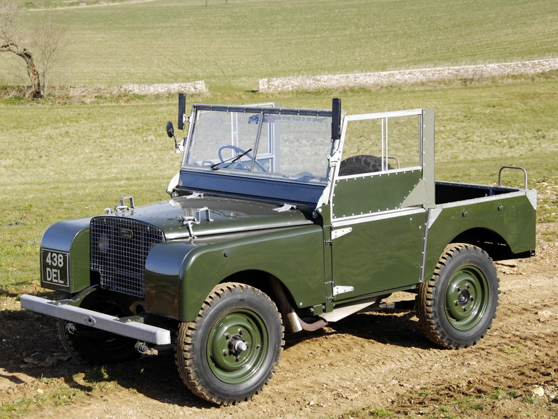 retro, green, 1080P, series, mobile, rover, car, offroad, land, 1948, white, x