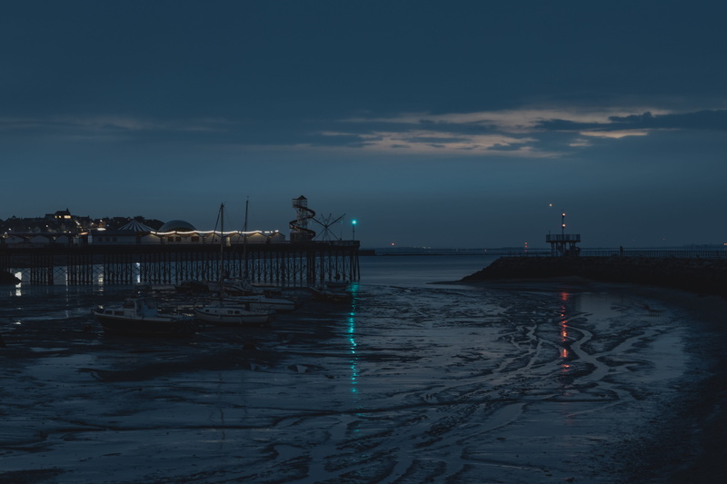 blue, lighthouse, nighttime, ocean, vacations, green, photography, sunset, travel, scenics, seascape, boats, coastline, dock, pier, nervum, dusk