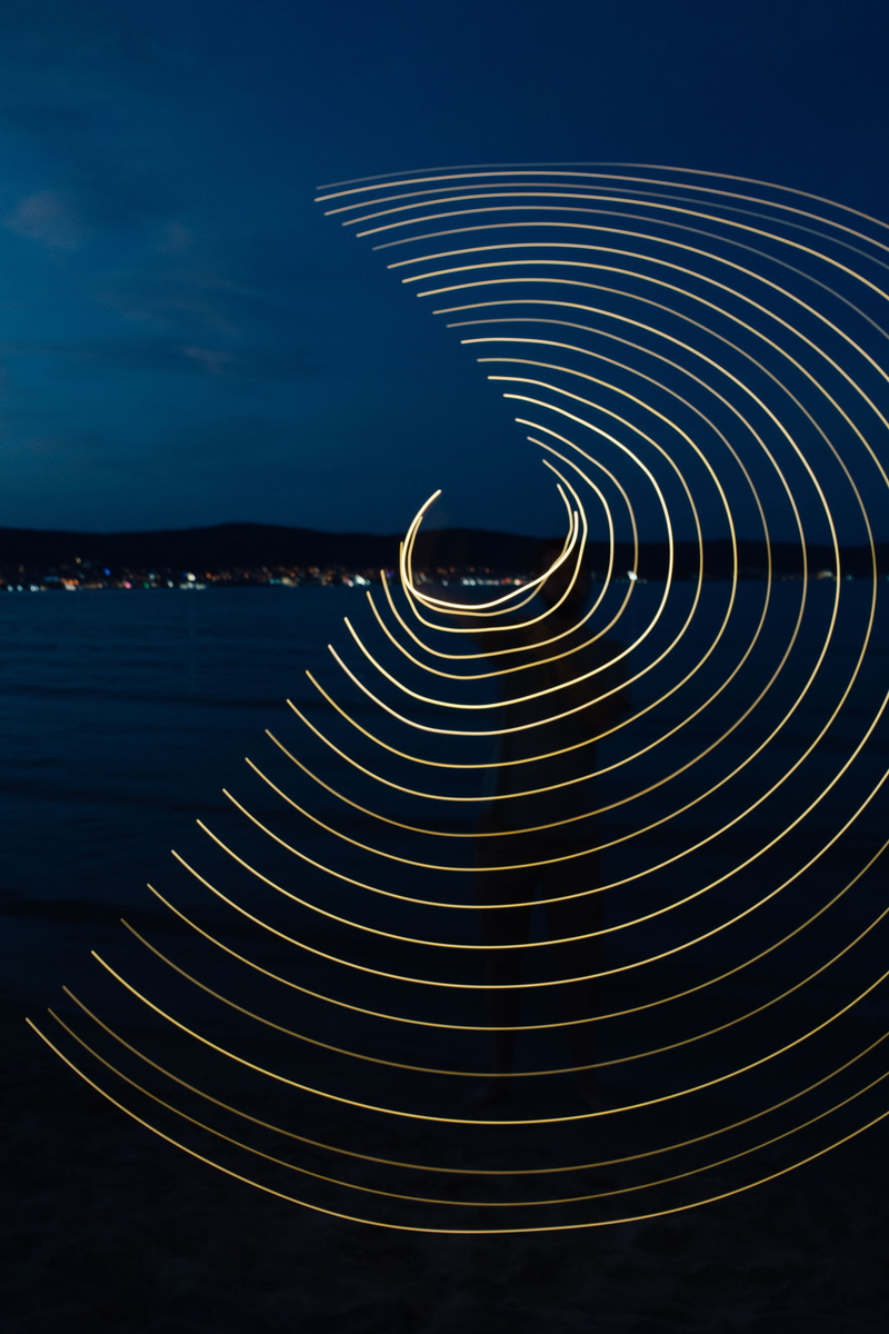 blue, geometric shape, no People, barbecue, built structure, water, beach, space, painting, nigh, architecture, sea, swirl, design, outdoors, spiral, shape