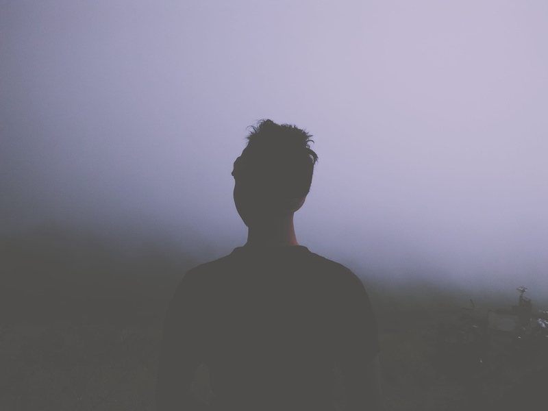 spooky, sky, lifestyles, one Person, people, forest, headshot, loneliness, leisure activity, wearing, time, nature, mist, portrait, woman, black, waist up