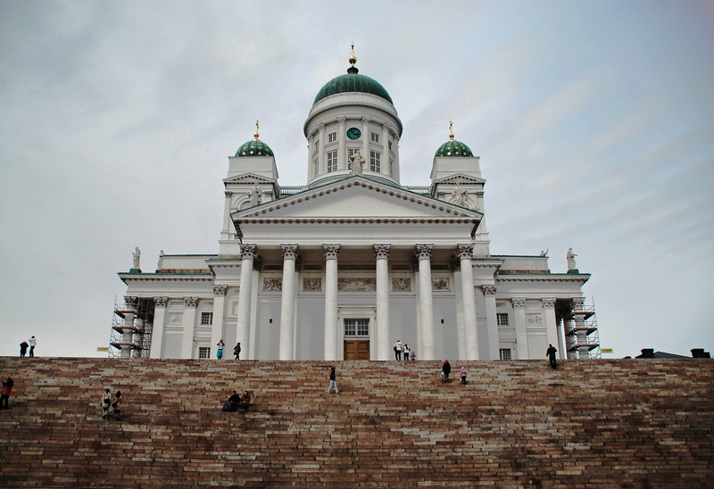 nature, sky, architecture, building exterior, travel destinations, low angle view, tourism, place of worship, dome, Helsinki, day, building, spirituality