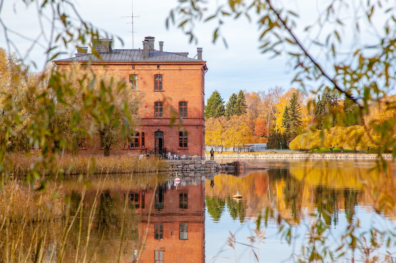 built structure, finland, architecture, growth, outdoors, no people, plant, lake, the past, waterfront, water, beauty in nature, reflection, change, building exterior
