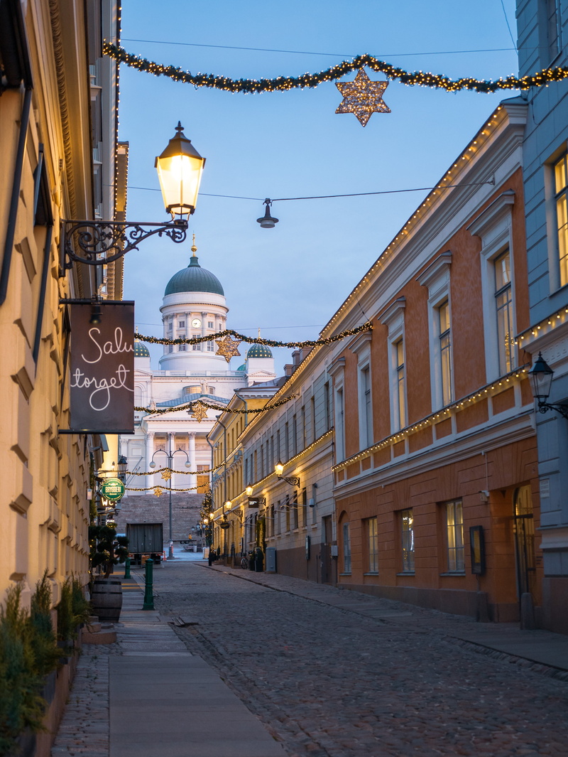 sofiankatu, city, helsinki cathedral, footpath, 4K, nature, the way forward, architecture, lighting equipment, finland, light, built structure, residential district
