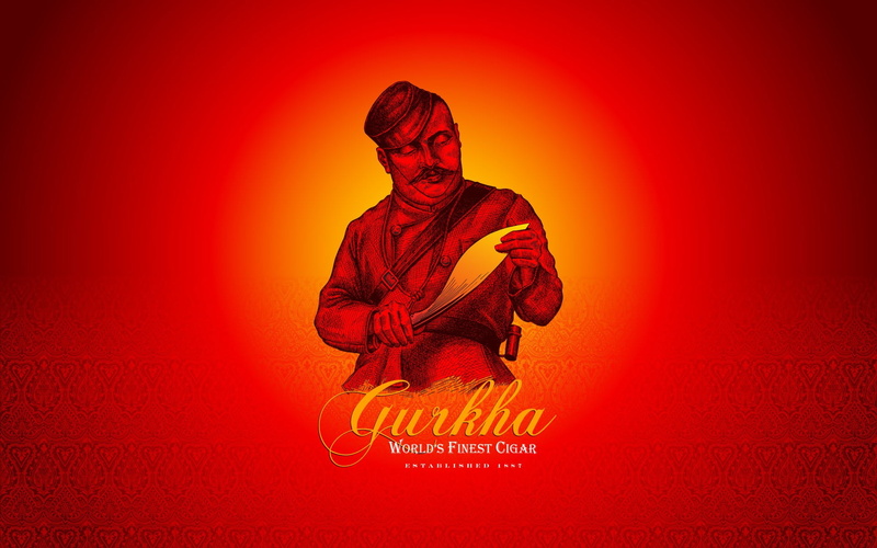 clothing, kukri, red, simple, copy space, orange color, gurkha, young adult, studio shot, looking, cuban, front view, one person, 1080P, full length