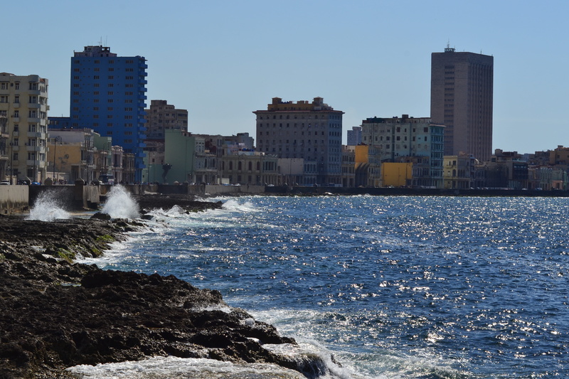 malecon, water, waterfront, built structure, city, power in nature, architecture, outdoors, day, Old Town, office building exterior, 4K, atlantic, building exterior