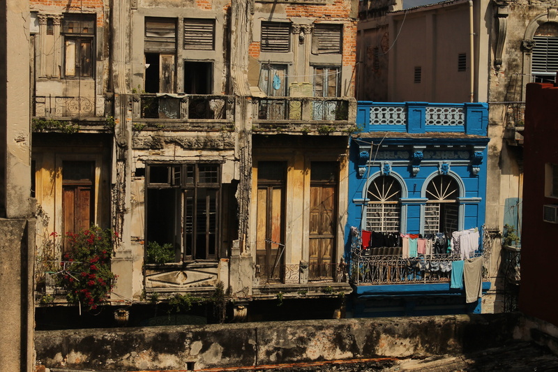 cuba, outdoors, tourism, no people, city, travel, habana, historic, weathered, building exterior, architecture, caribbean, blue, day, damaged, sunlight