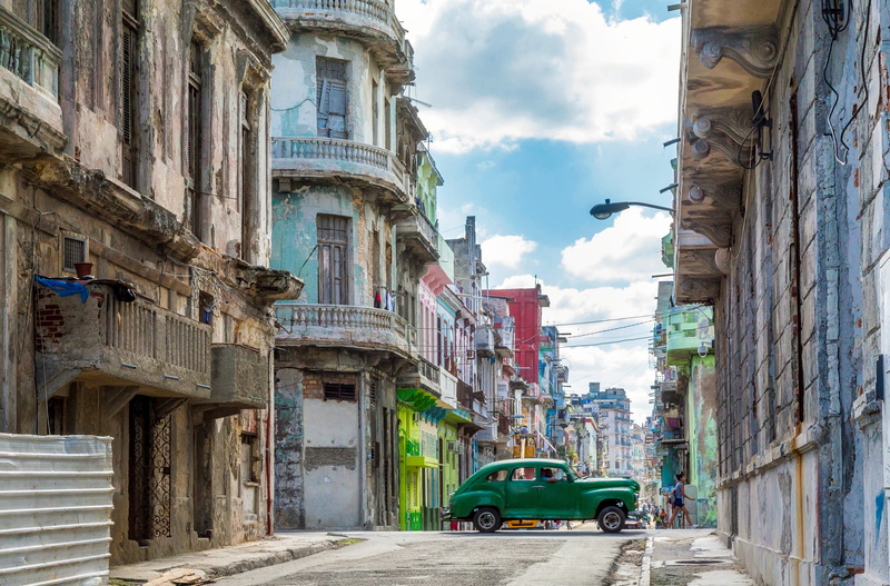 nature, architecture, land vehicle, day, cloud - sky, transportation, outdoors, antique, auto, green, hdr, street, road, clouds, two, building, sky, building exterior