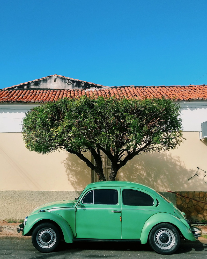 house, city, beetle, facade, cuban Culture, vintage Car, car, no People, tree, cuba, obsolete, brasil, transportation, sky, blue, summer, europe, collectors Car