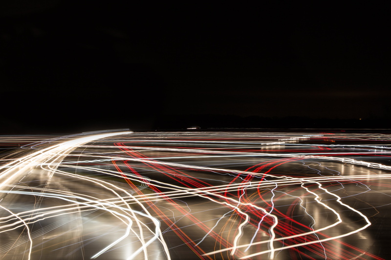glowing, road, multi colored, blurred motion, night, at night, communication, tilt shift, autos, spotlight, complexity, black background, illuminated, streets
