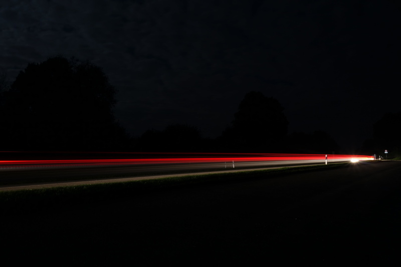 on the move, light trail, speed, red, lights track, vehicle light, tail light, transportation, traffic, long exposure, dark, taillights, tracer, auto, outdoors