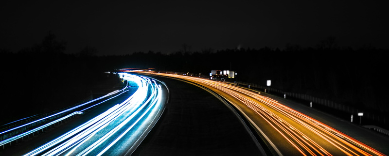 darkness, mode of transportation, lighting equipment, back light, white, speed, no people, 5K, pkw, transportation, headlight, the way forward, curve
