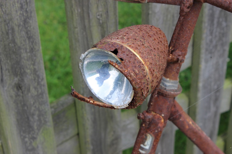 bike, invertebrate, metal, selective focus, animal themes, animal, 2K, weathered, light bulb, deterioration, no people, bicycle lamp, handlebars, lamp