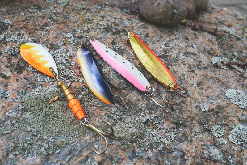 hook, rock, fish equipment, orange color, 4K, no people, wood - material, wobbler, blinker, close-up, flame, animal wildlife, fish, solid, fire, selection