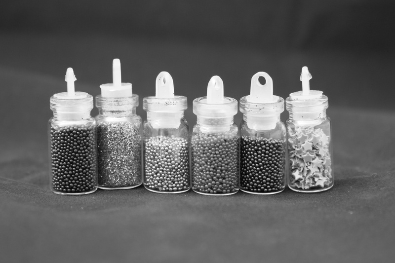 still life, 4K, black and white, jewelry, beads, glass jars, freshness, no people, spice, table, ornament, focus on foreground, jars, manicure, food, food and drink