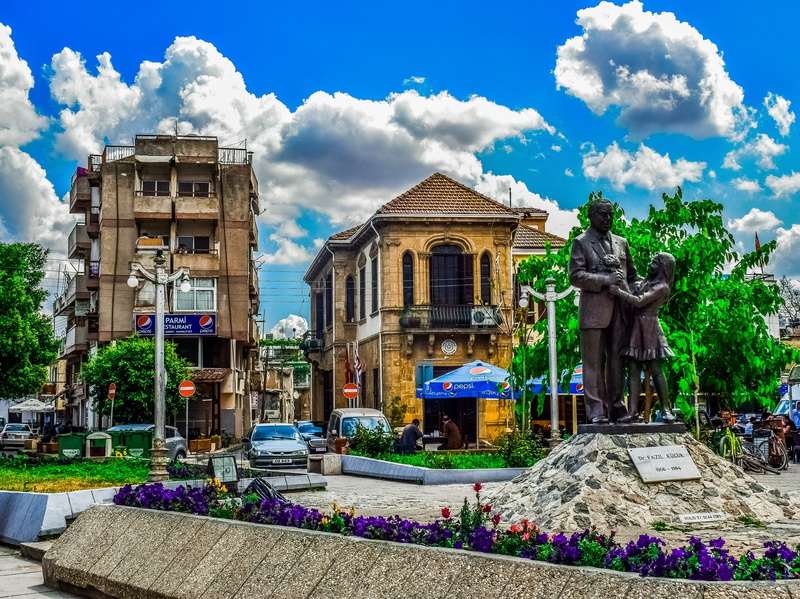 human representation, no people, art and craft, square, nicosia, day, lefkosia, nature, creativity, representation, cloud - sky, flowering plant, plant
