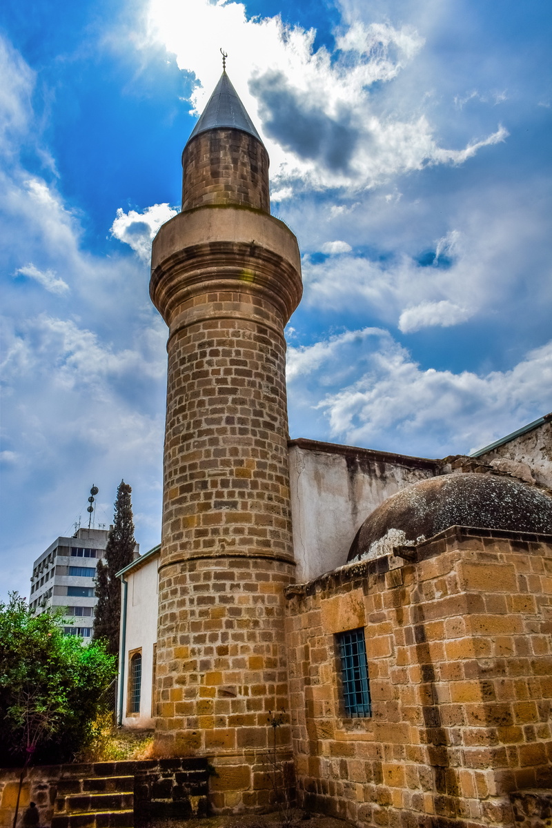 day, history, the past, tower, mosque, old, stone wall, low angle view, minaret, built structure, clouds, muslim, no people, ottoman, travel, window, city