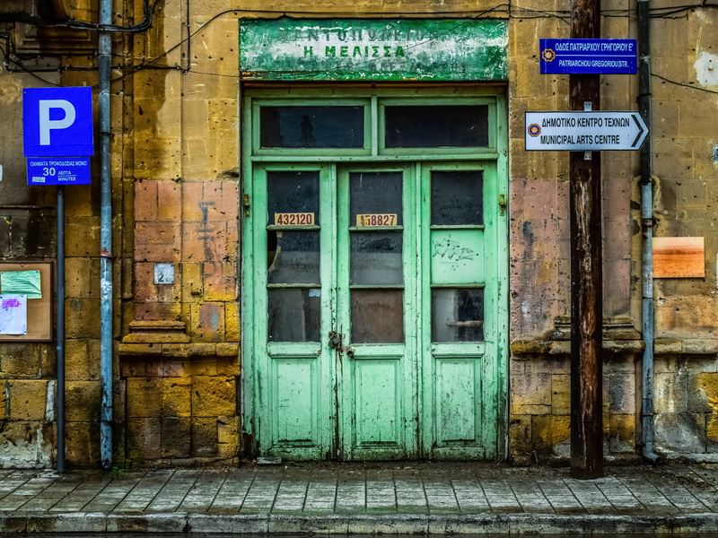 abandoned, day, city, nicosia, information, communication, built structure, architecture, western script, old town, wood - material, closed, no people
