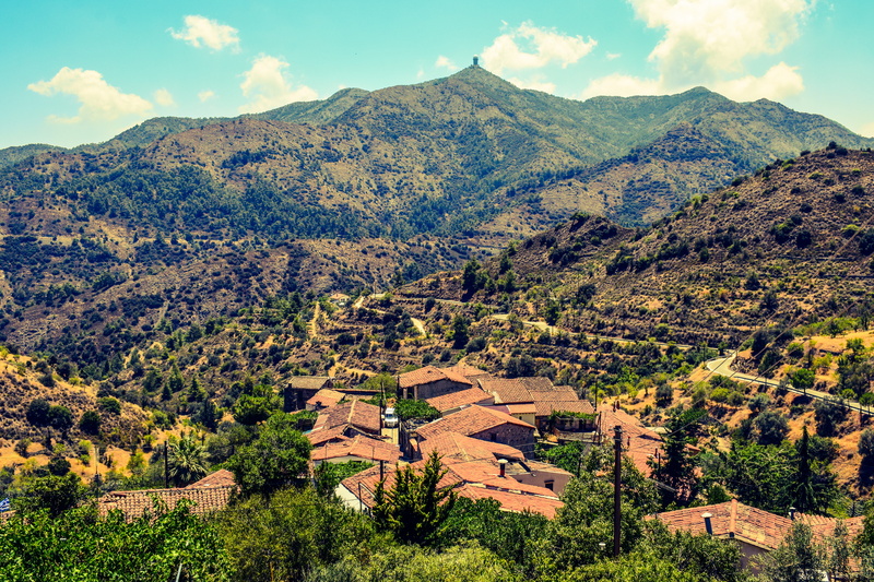 mediterranean, mountain, nicosia district, no people, outdoors, environment, community, idyllic, scenery, architecture, tranquil scene, countryside, cloud - sky