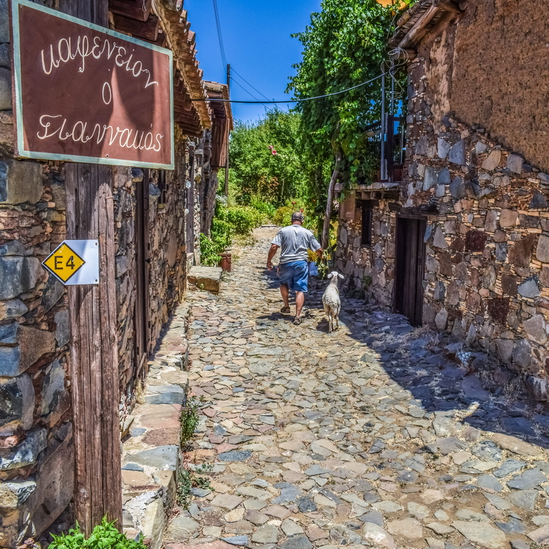 troodhos, day, men, traditional, communication, countryside, mediterranean, man, western script, street, lifestyles, information sign, road sign, fikardou
