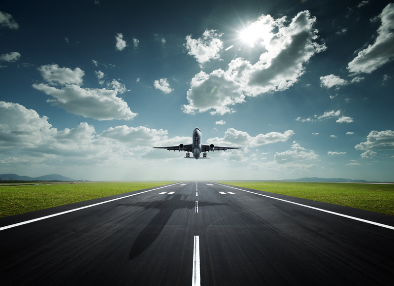 transportation, motion, vacations, passenger, arrival, no people, Track, outdoors, cloudscape, dividing line, jet - Band, business, aerospace Industry
