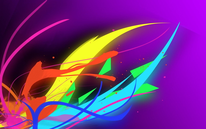 purple, flourescent, 720P, abstract, multicolor