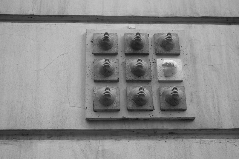 metal, shape, headlight, car, push button, pattern, low angle view, animal, automobile, wall, bird, hole, parking, in a row, light, locker, archaeology