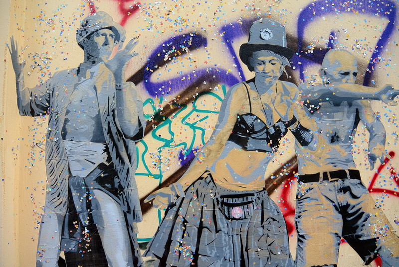 adult, two, activity, sprayer, art, fame, urban art, architecture, man, creativity, prenzlauerberg, graffiti, alternative, male likeness, human representation
