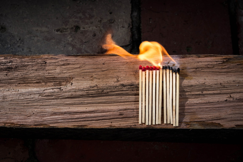 heat - Temperature, 2K, lined, matchstick, safety, fire, flammable, heat, warm, candle, communication, day, motion, sticks, glowing, hot, no people, wood