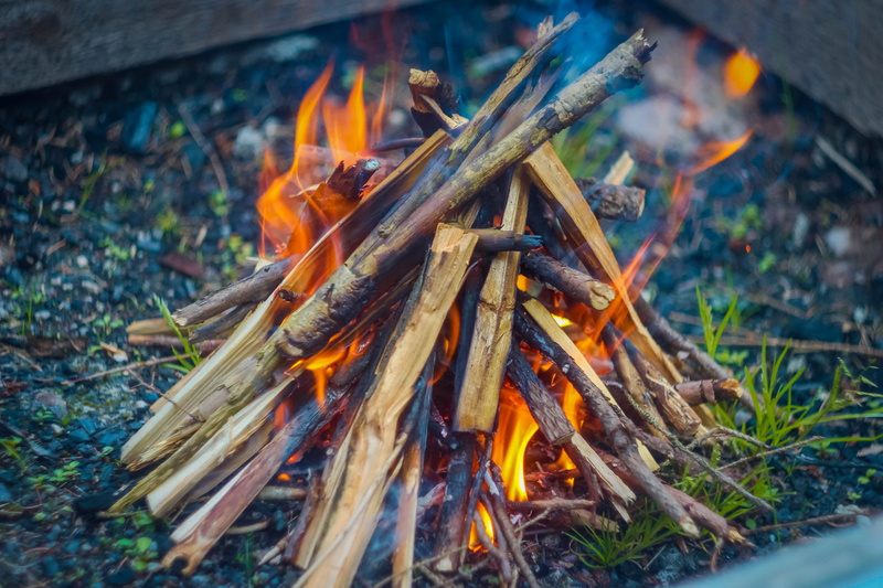 no people, fire - natural phenomenon, recreation, log, day, high angle view, 5K, burning, glowing, belief, fire, flame, religion, wood - material, heat - temperature