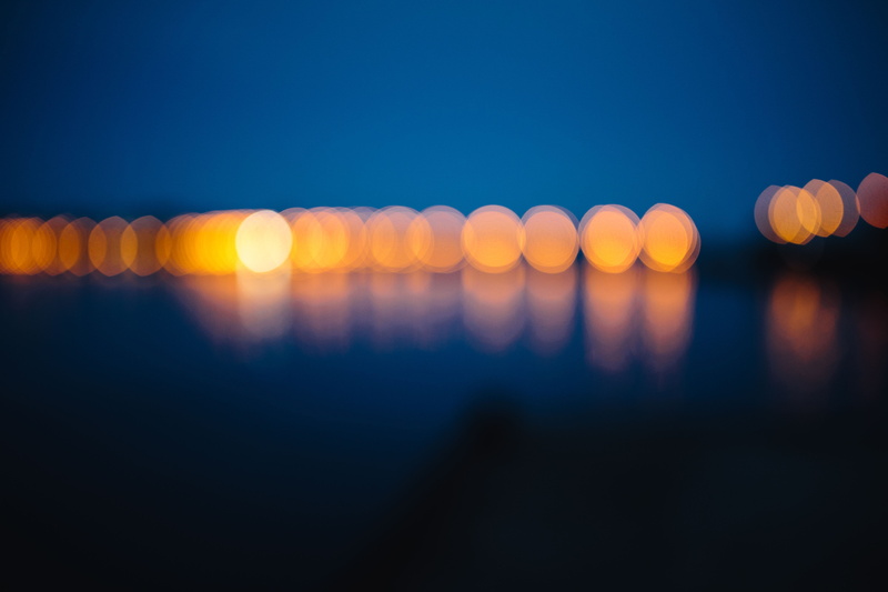 multi Colored, defocused, at night, photographic Effects, reflection, blue, abstract, 5K, urban, water, shiny, scenics - nature, nightlife, blurred Motion