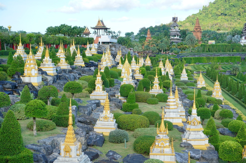 belief, place of worship, nature, 5K, architecture, no people, built structure, ancient civilization, garden, nong nooch tropical garden, spirituality