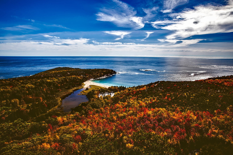 landscape, Maine, 1080P, cloud - Sky, beauty In Nature, environment, no People, Bar Harbor, plant, trees, uK, forest, water, tranquility, nature, tranquil scene