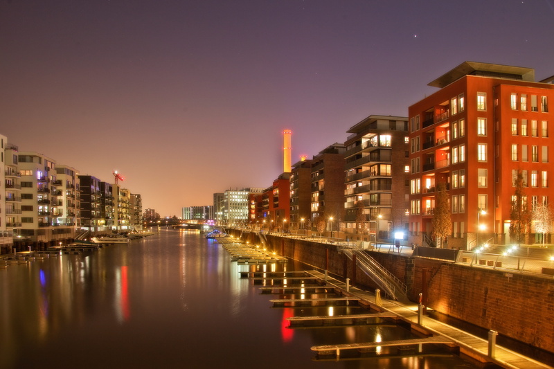 pier, sight, urban, river, sky, down town, water, night, hdr, bank, kai, waterfront, afterglow, light, long exposure, city, musikmesse, main, chimney, outdoors