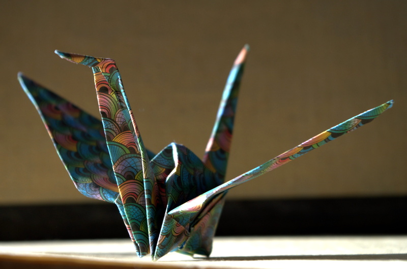 object, focus on foreground, vertebrate, 3 dimensional, creativity, no people, day, animal representation, paper, fold, art and craft, origami, multi colored