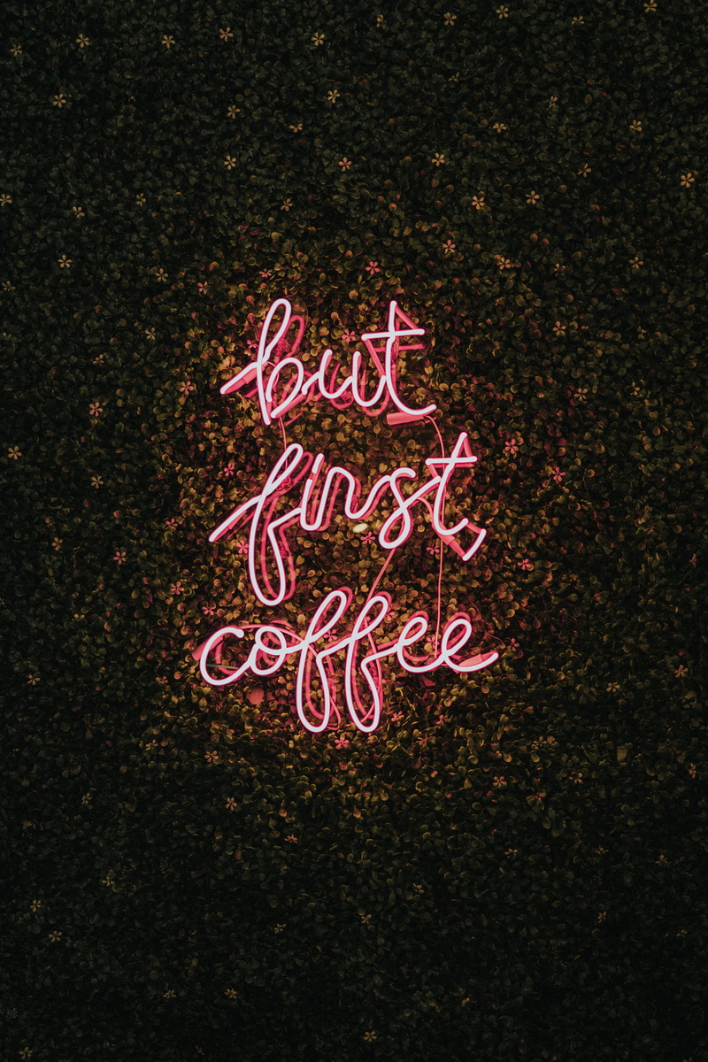 capital letter, coffee, food, no people, red, outdoors, high angle view, 4K, freshness, studio shot, nature, communication, close-up, sign, text, first