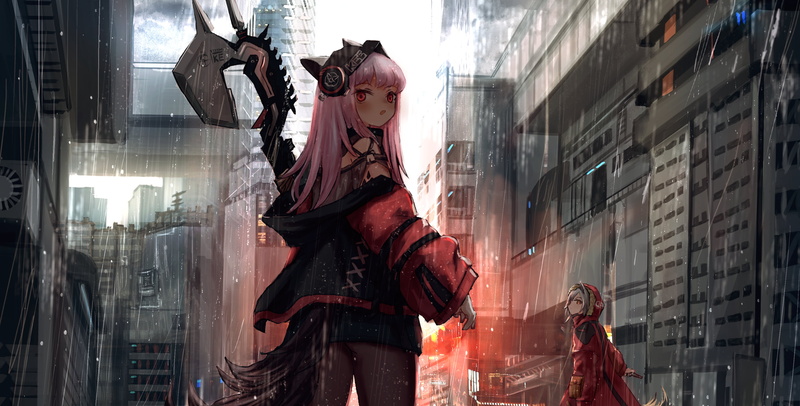 Frostleaf(Arknights), anime girls, anime, Chiba, Arknights, Projekt Red (Arknights), 2K, pink hair