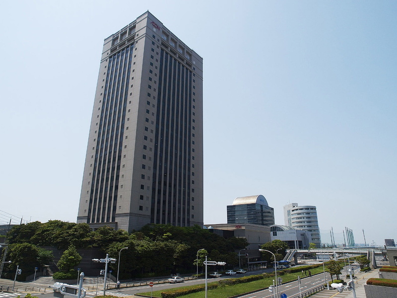 makuhari, building exterior, building, chiba, modern, clear sky, office building exterior, skyscraper, nature, financial district, sky, low angle view