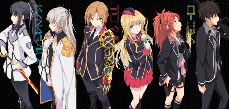Rindō Hotaru, anime boys, Suzaku Ichiya, 720P, Chigusa Kasumi, Tenkawa Maihime, Chigusa Asuha, Utara Kanaria, anime girls, Qualidea Code