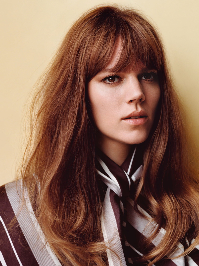 model, long hair, 1080P, women, Freja Beha Erichsen, brunette, women indoors, Danish