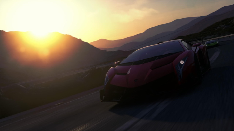 cloud - sky, car, video games, transportation, 1080P, beauty in nature, Lamborghini, Driveclub, one person, land vehicle, motor vehicle, road, mountain