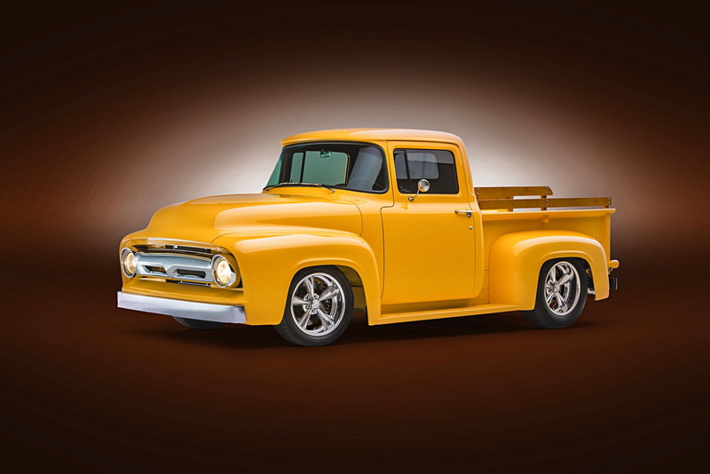 Ford F100, Truck, 1080P, 1956 Ford F100, Pickup, Ford, Hot Rod