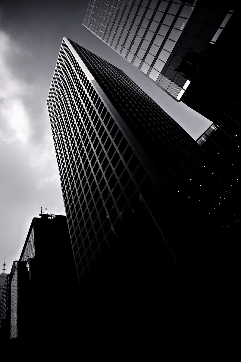 cloud - sky, skyscrapper, built structure, babel tower, building, place, modern city, city jungle, concrete, nature, low angle view, office building exterior