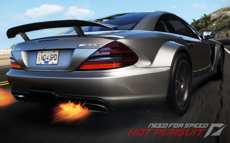 mercedes, hot pursuit, series, need for speed, amg, sl, 1080P, black, games