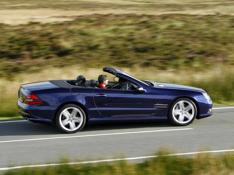 mercedes, package, sl500, 2005 08, benz, convertible, uk spec, r230, sports, s l, 500, 1080P