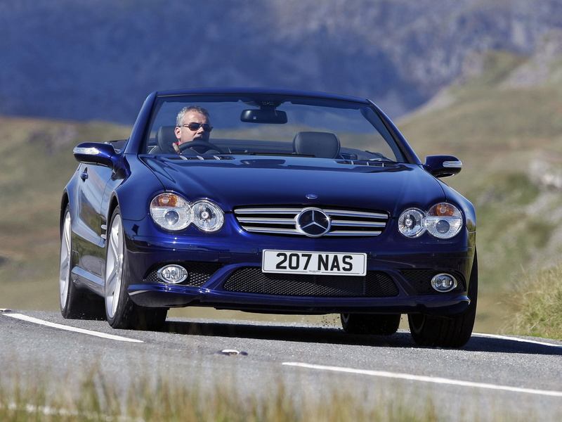 sports, 2005 08, 1080P, uk spec, s l, mercedes, convertible, 500, sl500, benz, r230, package