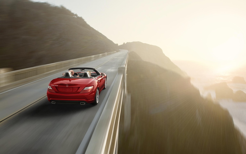 Mercedes Benz SLK, red, 2K, slk, mercedes