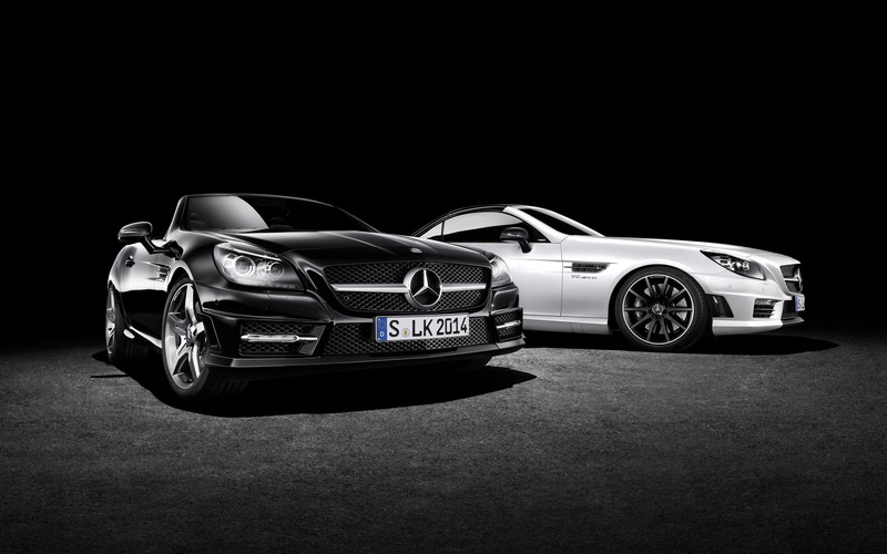 mercedes, 2014, slk, carbonlook, black, sls, benz, cars, 2K, slk55, white, edition, mercedes benz