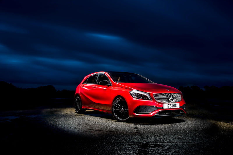 W176, A-class, AMG, Mercedes, Mercedes-Benz, 4K, red